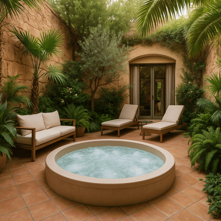 Suíte Jardins Secretos –Pátio jardim privativo